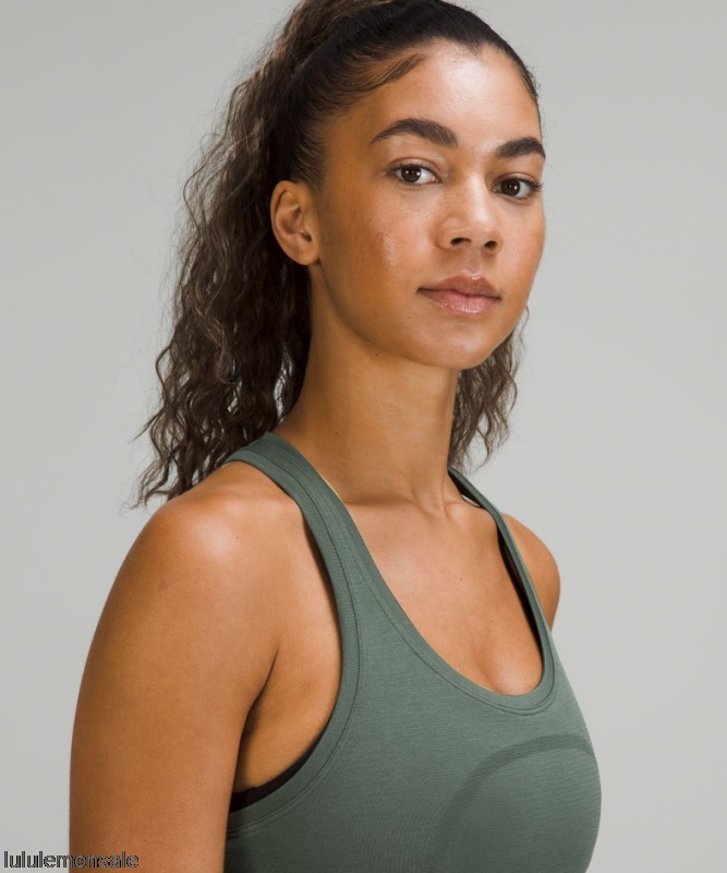 Lululemon Damen DELULU512 | Geräucherte Fichte Swiftly Tech Racerback Tank Top 20 Rennlänge